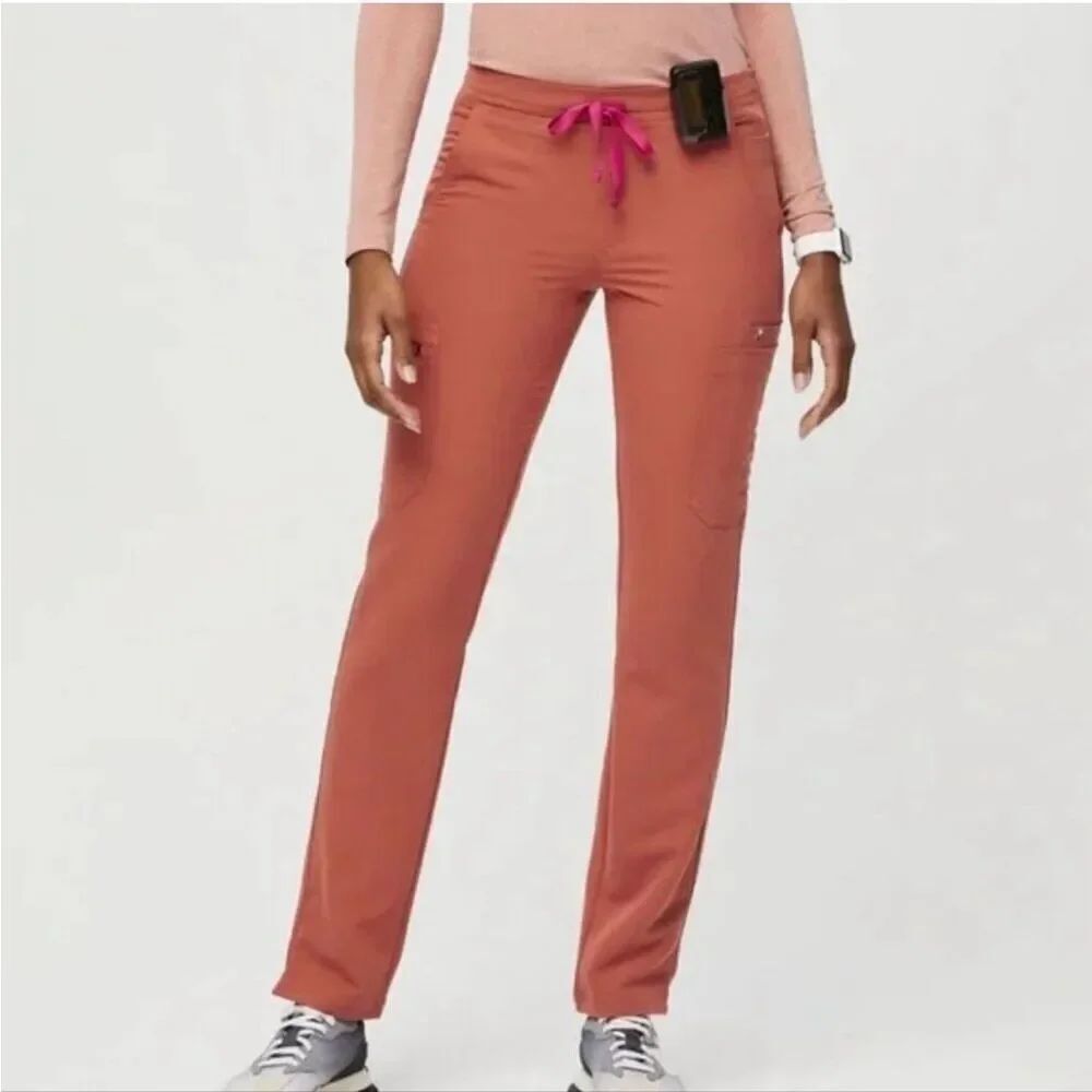 FIGS Yola Skinny Scrub Pants Terracotta, Women’s XXS